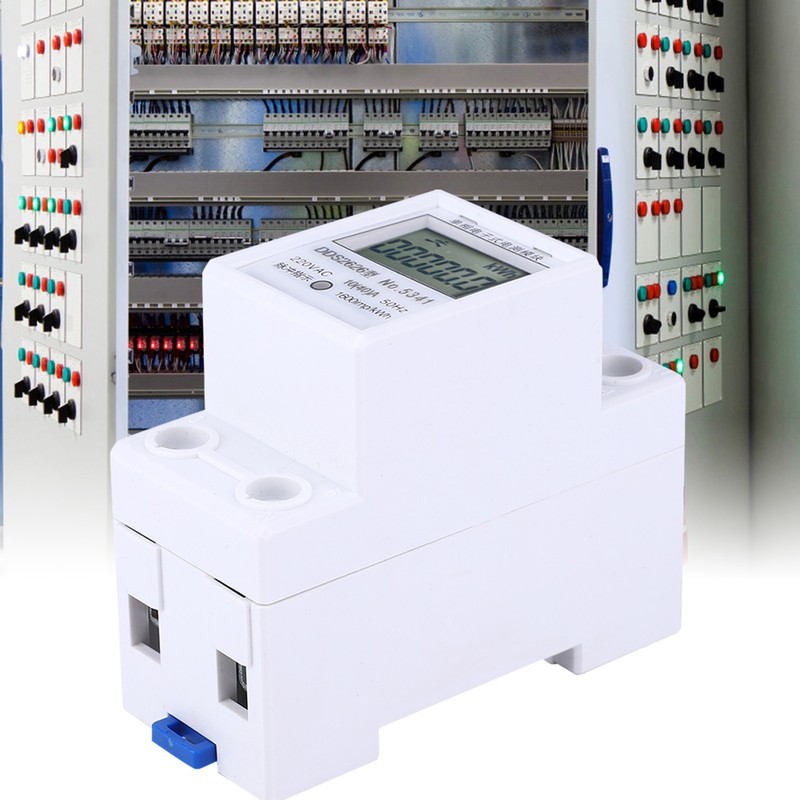 DDS2626 2P Single Phase Electronic Energy Meter LCD Display Din