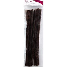 Cousin DIY Brown Chenille Pipe Cleaners, 3mm x 12 inch, 25 Pack