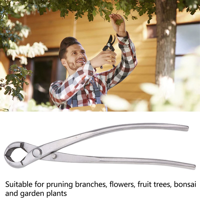 Concave Cutter Chromium Alloy Silver Bonsai Concave Branch Cutter Durable