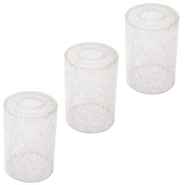 Crack Finish Glass Lamp Shade, 3 Pack LEDupdates Clear Crackle Finish Cylinder for Light Fixture Shade Replacement 1" 5/8 fitter