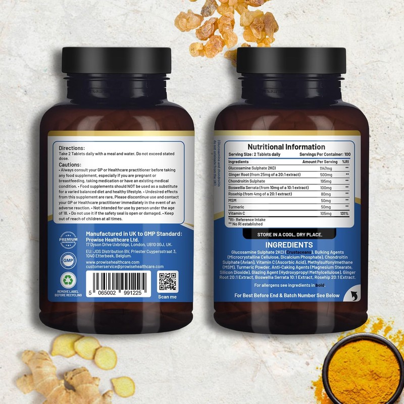 Glucosamine and Chondroitin Complex 2227mg per Serving | 200 High