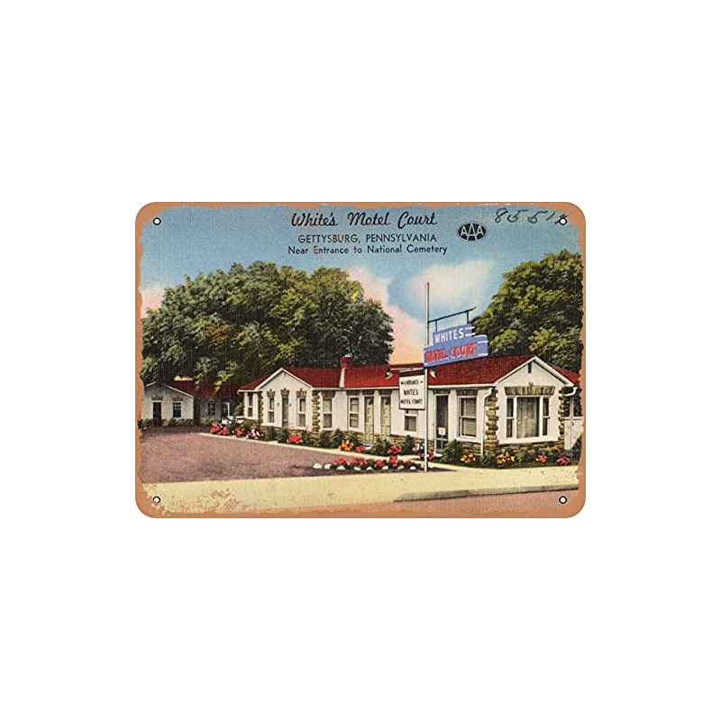 10 x 14 METAL SIGN - Pennsylvania Postcard - White's