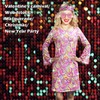 MRYUWB - Vestido disco de 70s, Disfraces para mujeres, collar,