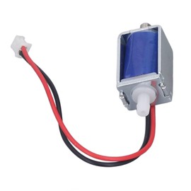 Mini Solenoid Valve, 2 Position 2 Way Normally Open DC 6V 0.24A Electric Solenoid Air Valve, Aluminum Electric Solenoid Valve Open Controller Switch for Automatic Control, 0.12In