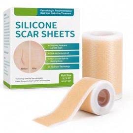 Parches de Silicona para Cicatrices (Rollo 3m) - Cinta Médica para Cesárea, Queloides, Cirugías y Quemaduras - Láminas Reductoras Reutilizables, Imper