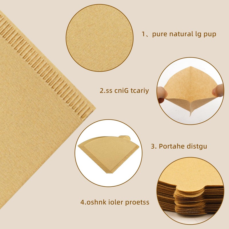 2 coffee filters Cone 50PCS #2 Coffee Filters Unbleached Natural