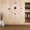Aliciashouse Große Wanduhr DIY Wand Aufkleber Uhr Kaffee Tee Tasse