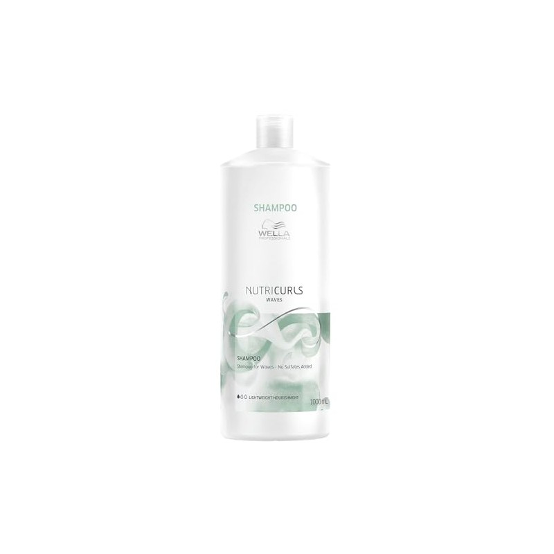 Wella Professional Nutricurls Shampoo Waves Sin Sulfatos para Rizos Definidos