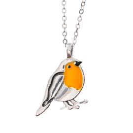 NAUZE Robin Bird Necklace Alloy Jewellery Robin Pendant Necklace Cute Fashion Tiny Bird Beautiful Gift for Women Girls