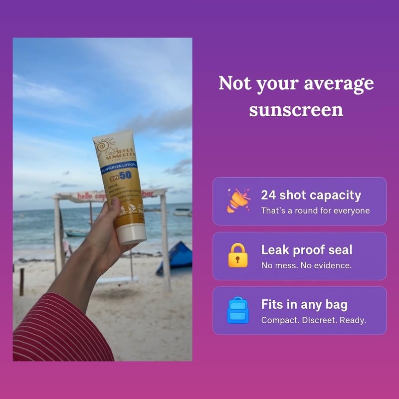 Secret Flask - Sunscreen Flask 2-Pack (300ml Each) - 24
