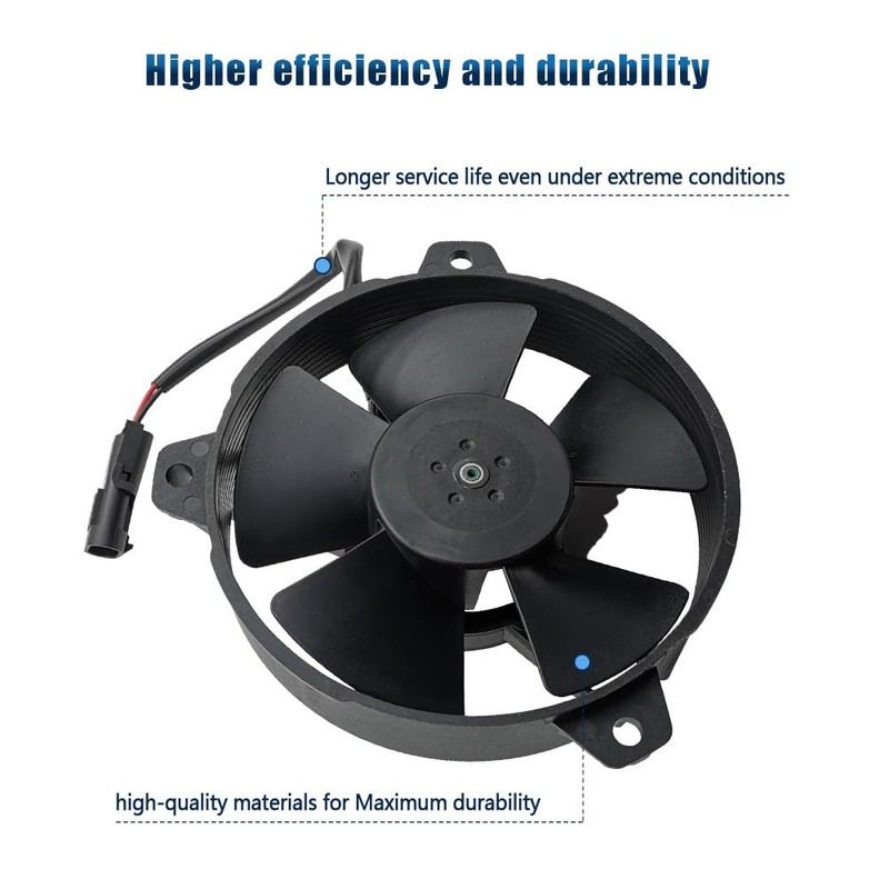 5.2" Puller Fan Replace 30103059, 12V 342 cfm Radiator Cooling