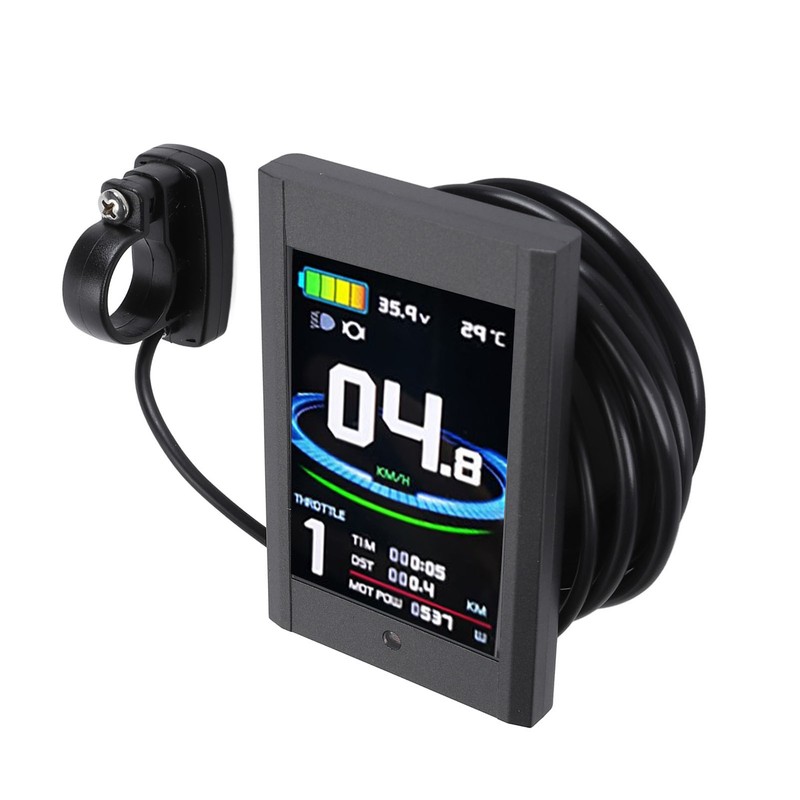Bike Display Panel Waterproof Colorful Portable 5 Pins 24V 36V