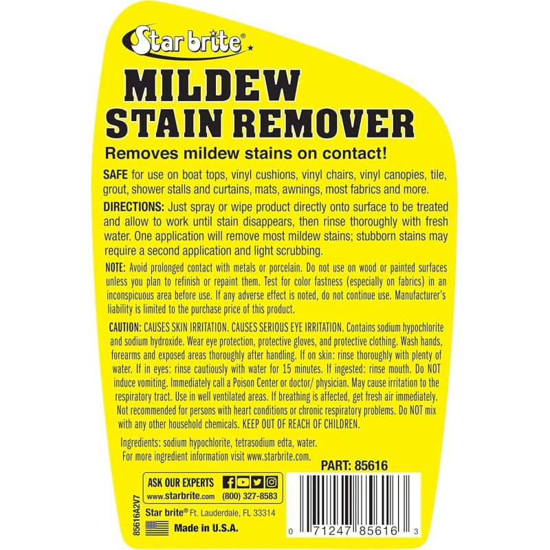 STAR BRITE Stain Remover and Cleaner - Removes Stains on