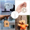 Split Keyring with Chain, 10Pcs Key Ring Blanks, Metal Keychain