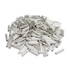 Teansic 100 Pcs Non Insulated Butt Connectors AWG 26-22 Uninsulated