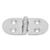 4PCS Door Hinge Silver 4 Holes 316 Stainless Steel Oval