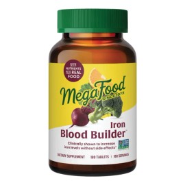 Suplemento de hierro Megafood Blood Builder 180 comprimidos