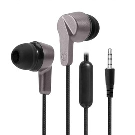 UrbanX R2 Wired in-Ear Headphones with Mic for Motorola Moto G Stylus 5G with Tangle-Free Cord, Noise Isolating Earphones, Deep Bass, in-Ear Bud Silicone Tips