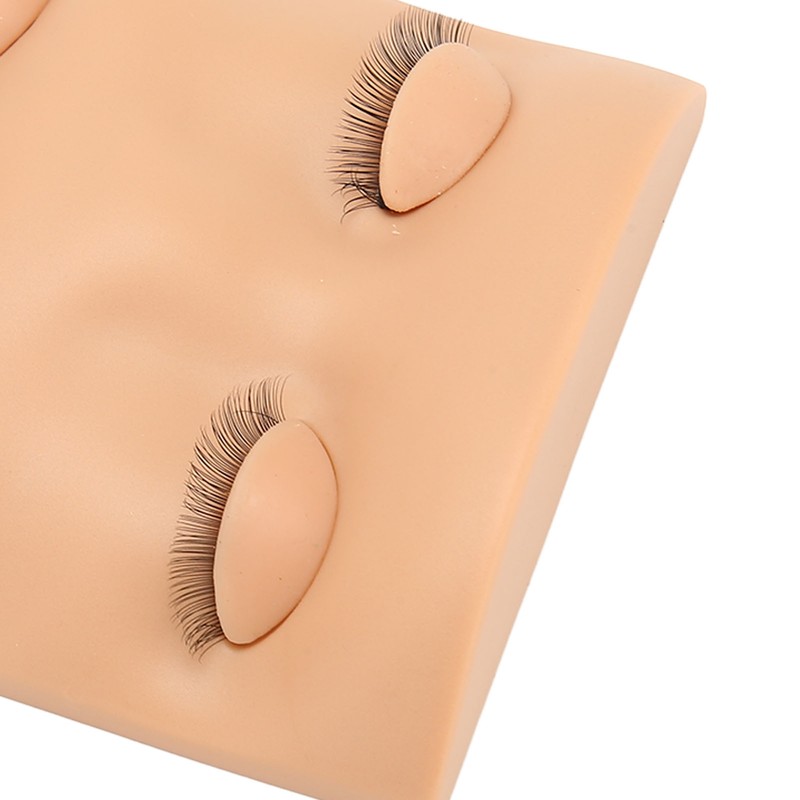 Eyelash Practice Mannequin Head Double Layer Lash Mannequin Head with