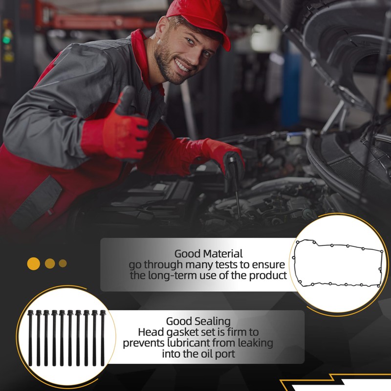 Head Gasket Set with Bolts, HGB1170 ES72267, Engine Cylinder Gasket