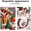 Christmas Village Houses, Christmas Collectible Buildings Decoration Musical Christmas Village