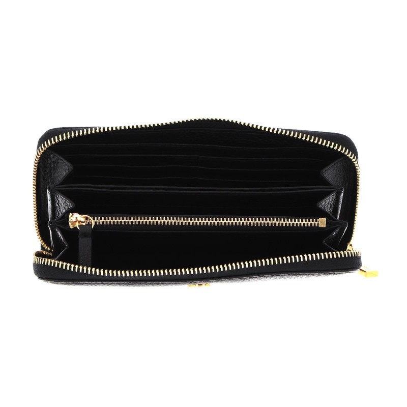 Coccinelle Myrine Wallet 12cc 19 cm, black, Classic