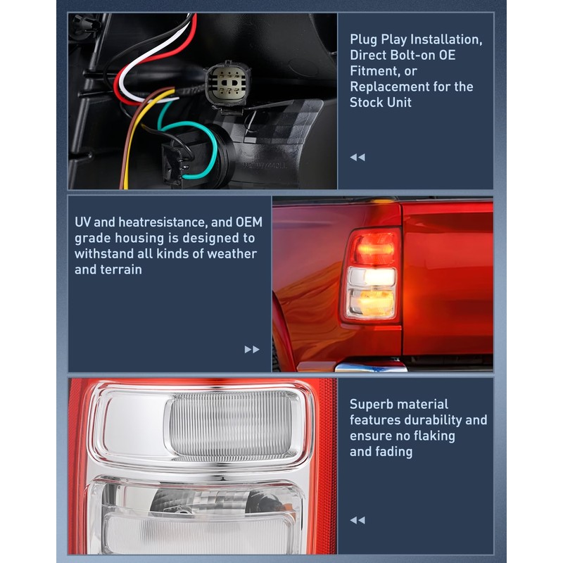 Nilight Taillight Assembly Compatible with 2019 2020 2021 2022 2023