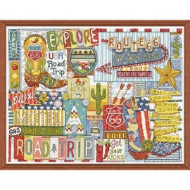 Design Works Crafts Inc. Route 66 Counted Cross Stitch Kit