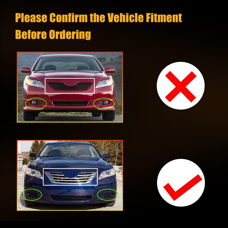 OKISWA LED Fog Lights For 2007 2008 2009 Toyota Camry,