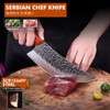 Professional Butcher Knife Set, Hand Forged Heavy Duty Meat Cleaver