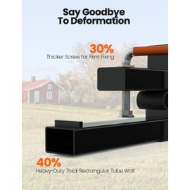 KYBOLT 43" Clamp on Pallet Forks with [Adjustable Stabilizer Bar] [2000 LBS] Heavy Duty Tractor Forks for Tractor Bucket Loader Skid Steer