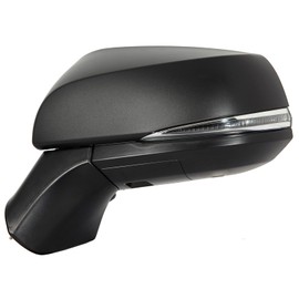 APA Replacement Exterior Rear View Mirror fits 2019-2022 RAV4 RAV 4 Power Heated with Blind Spot Detection Signal Puddle Light All Textured Black Driver Left Side 8794042E21 TO1320423