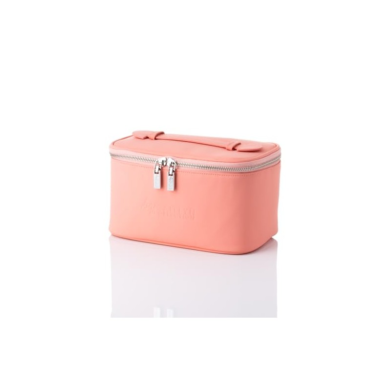 By Caitlyn Collection Luxury Coral Makeup Bag - A Spacious