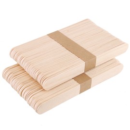CCINEE 100 Wooden Sticks Long 5.9 x Width 0.7 inches (150 mm) x Width 0.7 inches (17 mm), New Usage, For Creating Various Arts and Crafts (Wood)