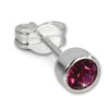 Stud Earrings Zirconia 925 Sterling Silver Fuschia SilberDream SDO503A