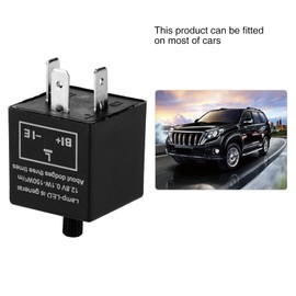 12V 3 Pin Car LED Flasher Relay, Motorcycle Turn Signal Indicator Relay Speed Adjustable Electronic Blinker Relay, for Auto Signal Indicator Blinker Light 0.1W-150W