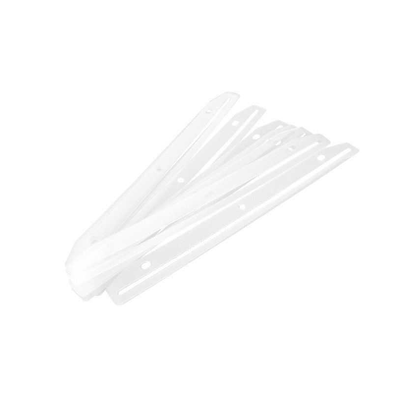 Baumgartens 3 Ring Magazine/Catalog Organizer Strips -3xHoles -12/Pack -Clear