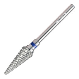HYTOOS Cone Nail Drill Bits, 15mm Taper Carbide Bit, Right-Way Short Shank Drill Bits for Nails, Manicure Soft Gel Polish Salon Cuticle Clean Removal Tools, M