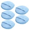 ORFOFE 5pcs Microfiber Waxing Sponge Pads Soft Buffing Pads for