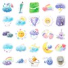 100 Pcs Cute Weather Vinyl Stickers,Cartoon Funny Graffiti Stickers,Vinyl Waterproof
