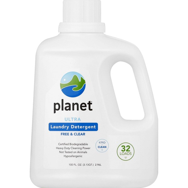 Planet Ultra Liquid Laundry Detergent, 100 Fluid-Ounce Bottles (Pack of 4)