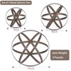 Wenbery Set of 3 Metal Garden Spheres, Metal Folding Orb