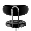 Gdrasuya10 Leather Round Salon Chair Portable Height Adjustable Rolling Stool
