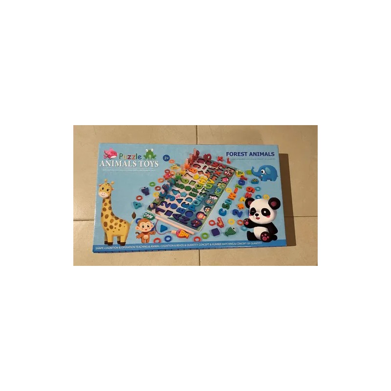 Tablero Juego Educativo Montessori Números Y Animalitos