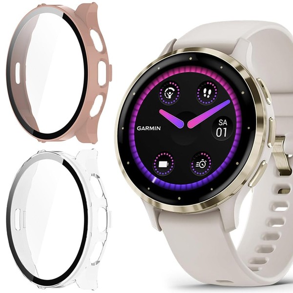 Compatible for Garmin Venu 3S Case, Lamshaw Hard PC Case
