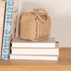 Creative Co-Op Nautical Rope Knot Decorative Cotton Door Stop, Jute