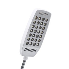 Fdit USB LED Light Mini 28 LED Portable Reading Light Flexible Gooseneck USB Computer Reading Lamp with Switch (White)