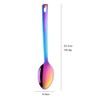 QRU Stainless Steel Serving Spoons with Hanging Hole, Long Handle