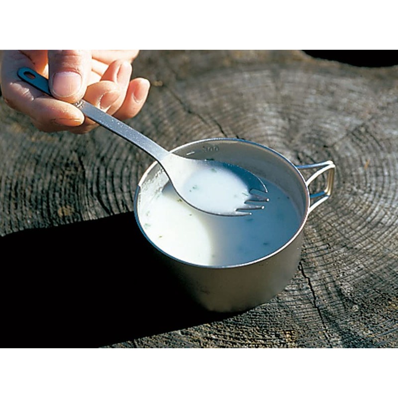 Snow Peak SCT-004 Titanium Spork, Lightweight, Compact for Camping/Backpacking, Eco-Friendly,