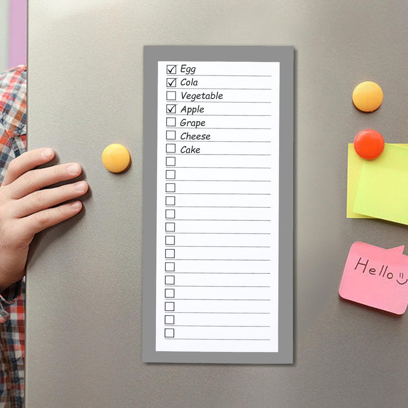 4 Pack Magnetic Notepads for Refrigerator，200 Sheets Grocery List Large